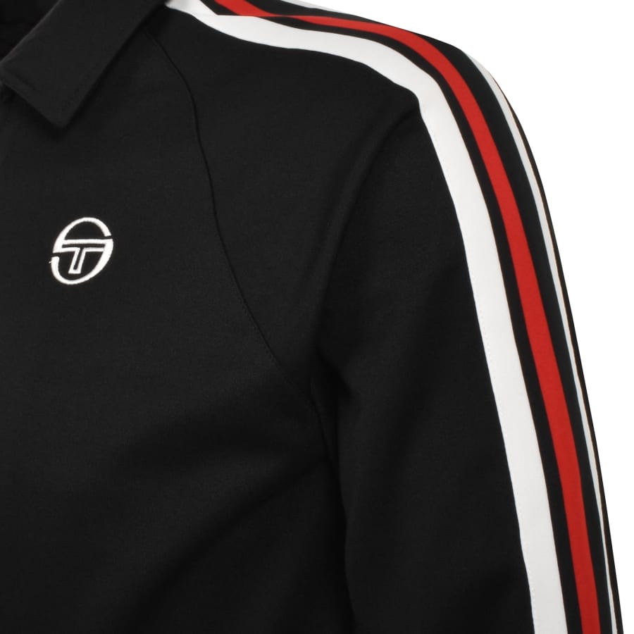 Black sergio tacchini track top new arrivals